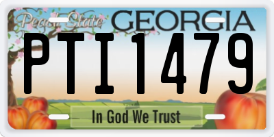 GA license plate PTI1479