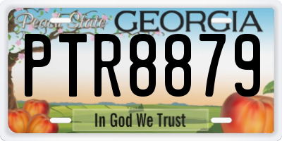 GA license plate PTR8879