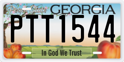 GA license plate PTT1544