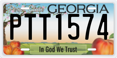 GA license plate PTT1574