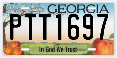 GA license plate PTT1697