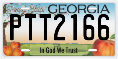 GA license plate PTT2166