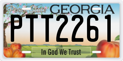 GA license plate PTT2261