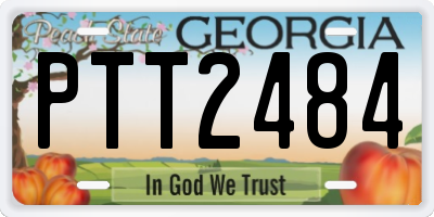 GA license plate PTT2484