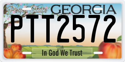 GA license plate PTT2572