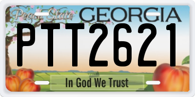 GA license plate PTT2621