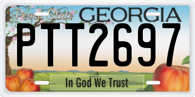 GA license plate PTT2697