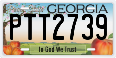 GA license plate PTT2739