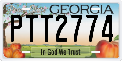 GA license plate PTT2774