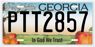 GA license plate PTT2857