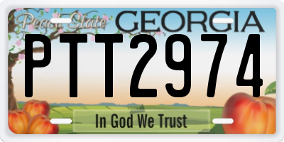 GA license plate PTT2974