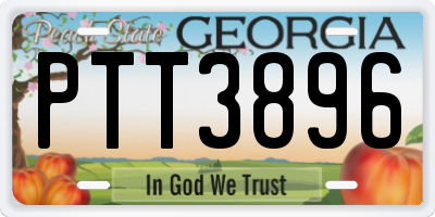 GA license plate PTT3896