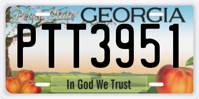 GA license plate PTT3951