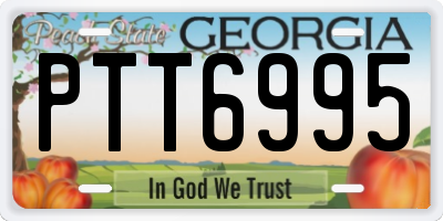 GA license plate PTT6995
