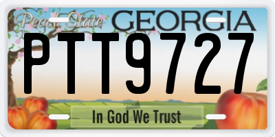 GA license plate PTT9727