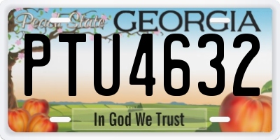 GA license plate PTU4632