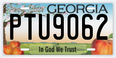 GA license plate PTU9062