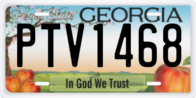 GA license plate PTV1468