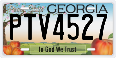 GA license plate PTV4527