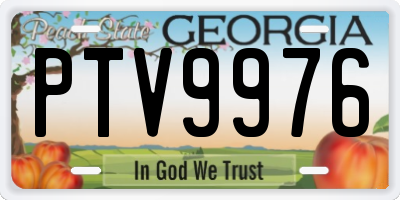 GA license plate PTV9976