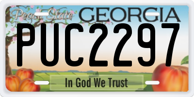 GA license plate PUC2297