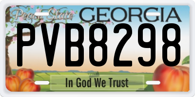 GA license plate PVB8298