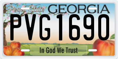 GA license plate PVG1690