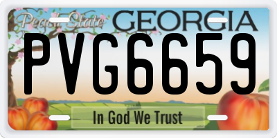 GA license plate PVG6659