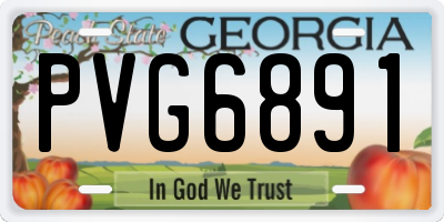 GA license plate PVG6891