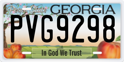 GA license plate PVG9298
