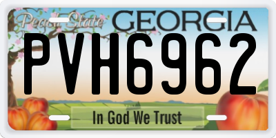 GA license plate PVH6962