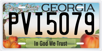 GA license plate PVI5079