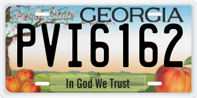 GA license plate PVI6162