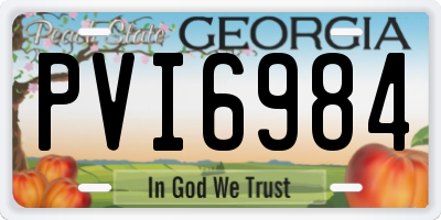 GA license plate PVI6984
