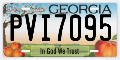 GA license plate PVI7095