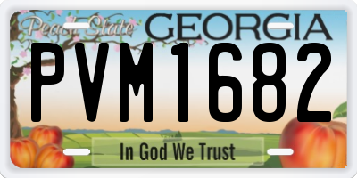 GA license plate PVM1682