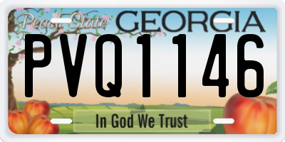 GA license plate PVQ1146