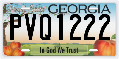 GA license plate PVQ1222