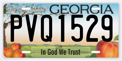 GA license plate PVQ1529