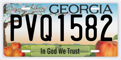 GA license plate PVQ1582