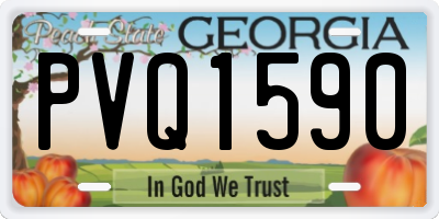 GA license plate PVQ1590