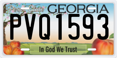GA license plate PVQ1593