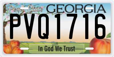 GA license plate PVQ1716