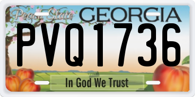 GA license plate PVQ1736