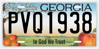 GA license plate PVQ1938