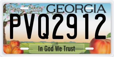 GA license plate PVQ2912
