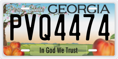 GA license plate PVQ4474