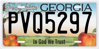 GA license plate PVQ5297