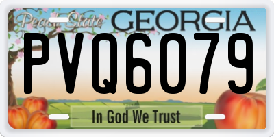 GA license plate PVQ6079