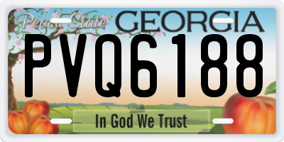 GA license plate PVQ6188